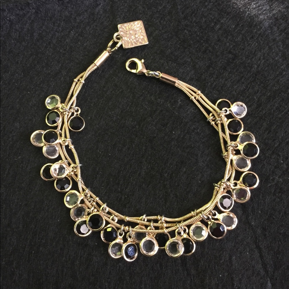 Vintage Anne Klein Gold 3-Strand Bracelet